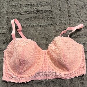 Adore Me Pink Lace Bra